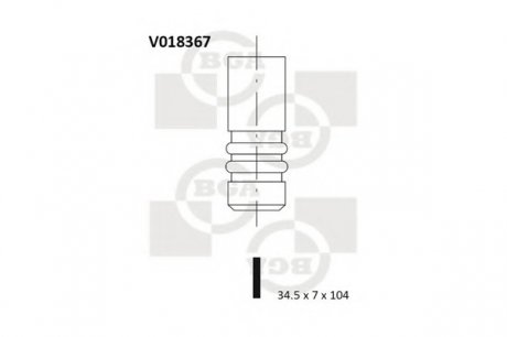 Клапан двигуна BGA V018367