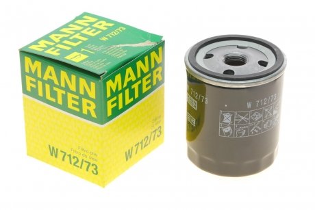 Масляный фильтр MANN (Манн) W712/73 (фото 1)