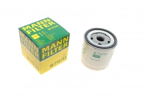 Масляный фильтр MANN (Манн) W712/43 (фото 1)