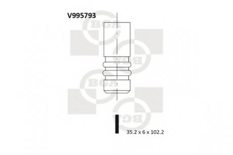 Клапан двигуна BGA V995793 (фото 1)