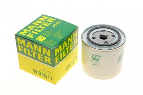Масляный фильтр MANN (Манн) W916/1 (фото 1)