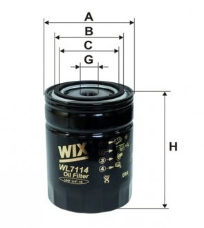 Масляный фильтр WIX WL7114 (фото 1)