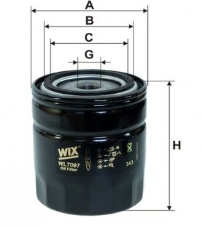Масляный фильтр WIX WL7097 (фото 1)
