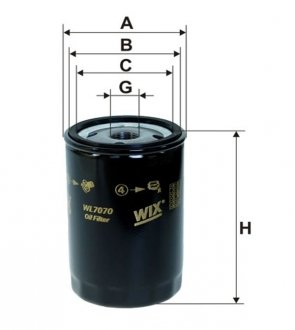Фільтр оливний WIX WL7070
