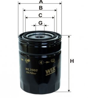 Масляный фильтр WIX WL7068