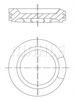 Поршень MAHLE MAHLE\KNECHT 03304 00 (фото 1)