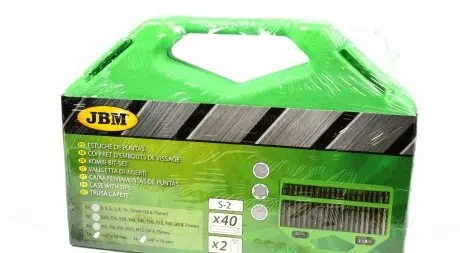 Набор бит 42 шт 6-ти 12-ти гранные торкс 3 8" 1 2" JBM 50983
