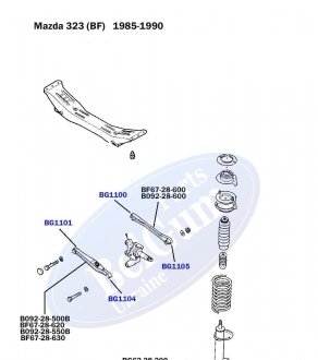 Сайлентблок важеля (заднього/ззовні) Mazda 323/626 BELGUM PARTS BG1105