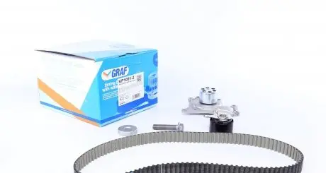 Комплект ГРМ + помпа GRAF KP1091-2