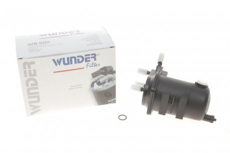 Фільтр паливний Renault Kangoo 1.5DCI (під датчик води) FILTER WB 800 WUNDER WB-800
