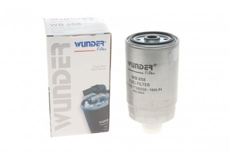 Фільтр паливний Citroen Jumper/Fiat Ducato/Peugeot Boxer 2.0-2.8 HDi 02- FILTER WB 658 WUNDER WB-658 (фото 1)