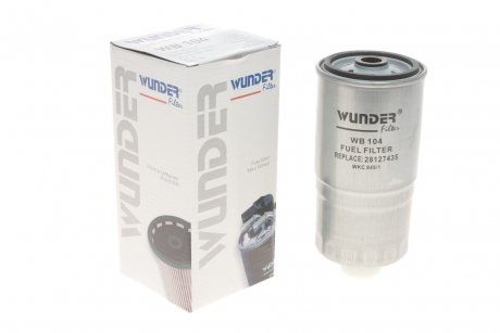 Фільтр паливний VW/Audi 1.6/1.9D/TD FILTER WB 104 WUNDER WB-104 (фото 1)