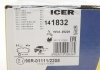 Колодки гальмівні (передні) Iveco Daily III/IV/V/VI 99-/Line 14-/City\'s 14-16 ICER 141832 (фото 12)