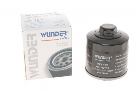 Фільтр масляний VW Caddy II 1.4/1.6i / Golf IV/V/Seat FILTER WY 101 WUNDER WY-101 (фото 1)