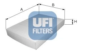 Фільтр, повітря у внутрішній простір UFI 53.130.00