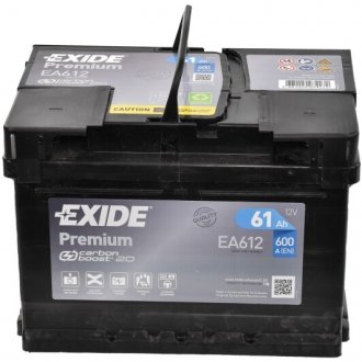 Акумулятор 6 CT-61-R Premium EXIDE EA612