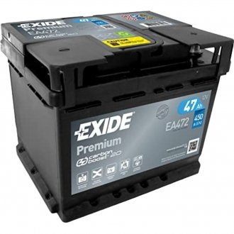 Акумулятор 6 CT-47-R Premium EXIDE EA472 (фото 1)