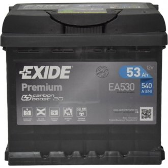 Акумулятор 6 CT-53-R Premium EXIDE EA530
