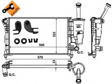 Радіатор NRF 58170