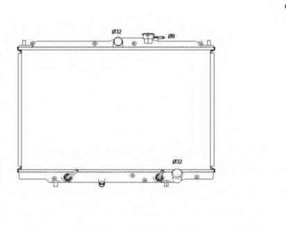 Радіатор охолодження двигуна NRF 53515