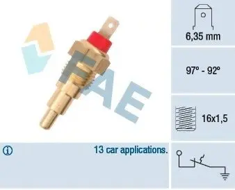 Датчик включения вентилятора FAE 37610