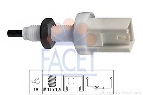 Вимикач стопсигналу FACET 7.1066 (фото 1)