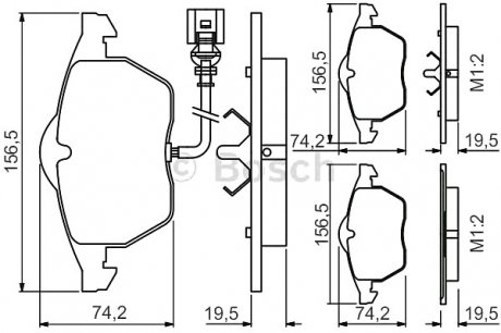 Тормозные колодки 986495249 BOSCH 0986495249 (фото 1)