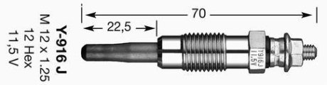 Свеча накаливания NGK D-POWER № 6