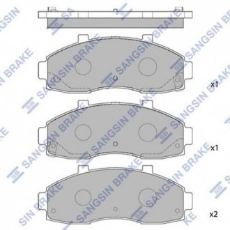 Комплект гальмівних колодок Sangsin HI-Q SP1091