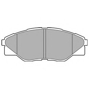 Комплект гальмівних колодок з 4 шт. дисків DELPHI LP2496 (фото 1)