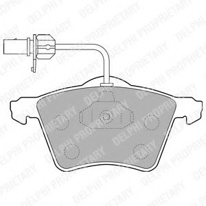 Гальмівні колодки дискові VW T4 "F "90-03 запчасти DELPHI LP1529