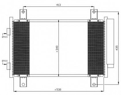 Радиатор кондиционера NRF 35840 (фото 1)