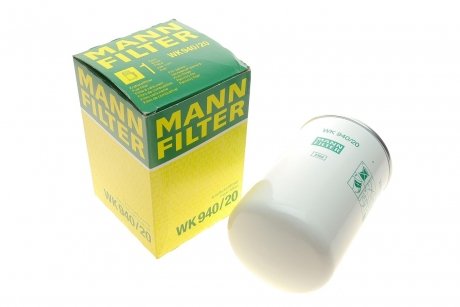 Топливный фильтр MANN (Манн) WK 940/20 (фото 1)