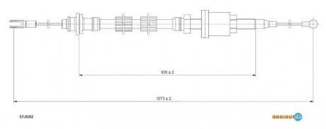 Трос зчеплення ADRIAUTO 57.0102