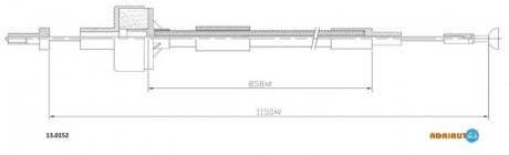 Трос сцепления ADRIAUTO 13.0152