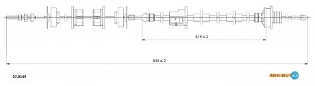 Трос зчеплення ADRIAUTO 07.0149