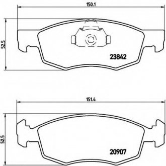 Гальмівні колодки дискові P23 118 BREMBO P23118