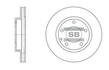 Тормозной диск HI-Q SD4405 (фото 1)