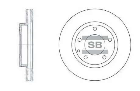 Диск гальмівний HI-Q SD4405