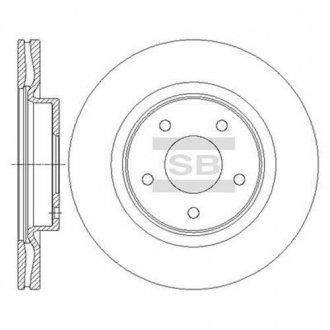 Диск гальмівний SANGSIN HI-Q SD4223