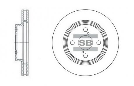 Тормозной диск SANGSIN HI-Q SD4006