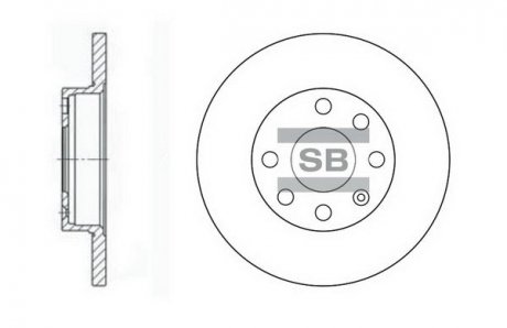 Тормозной диск SANGSIN HI-Q SD3018