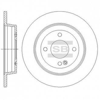 Тормозной диск SANGSIN HI-Q SD1087
