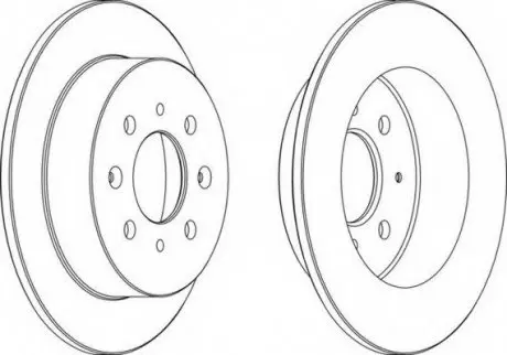 Тормозной диск FERODO DDF1358