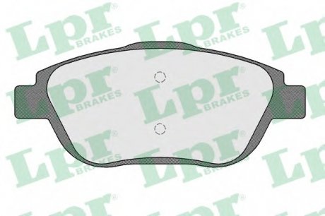 Комплект гальмівних колодок з 4 шт. дисків LPR 05P1590 (фото 1)