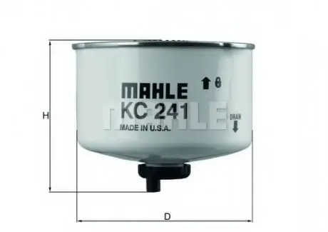 Фільтр палива KNECHT KC 241D MAHLE\KNECHT KC241D