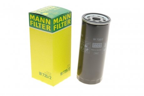 Масляный фильтр MANN (Манн) W 735/2 (фото 1)