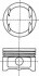 Поршень в комплекті на 1 циліндр, STD NURAL 87-119000-00 (фото 1)