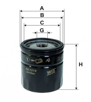 Масляный фильтр WIX WL7319 (фото 1)