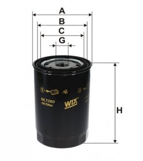 Масляный фильтр WIX WL7260 (фото 1)